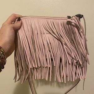 Pink Fringe Rebecca Minkoff crossbody